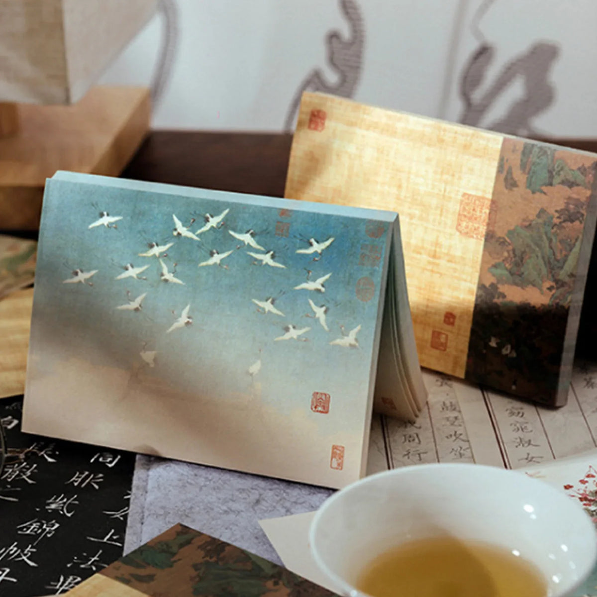 Chinese Painting Style Notepad 80 Sheets | Oriental Art Journal