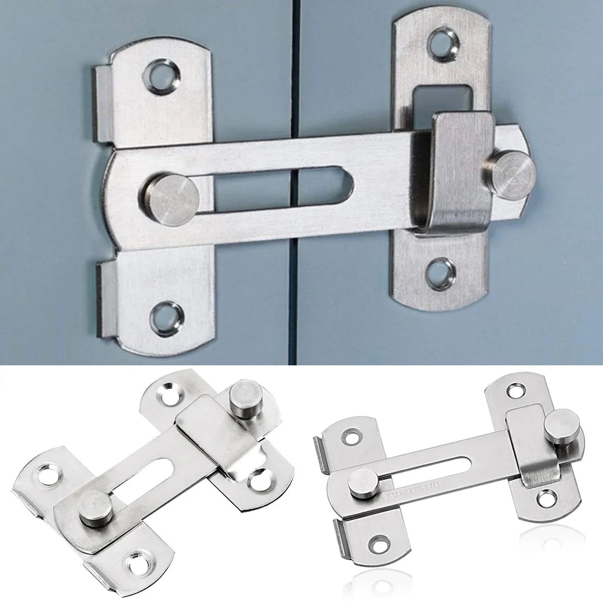 Stainless Steel Child Safety Sliding Cabinet Door Bolt Lock