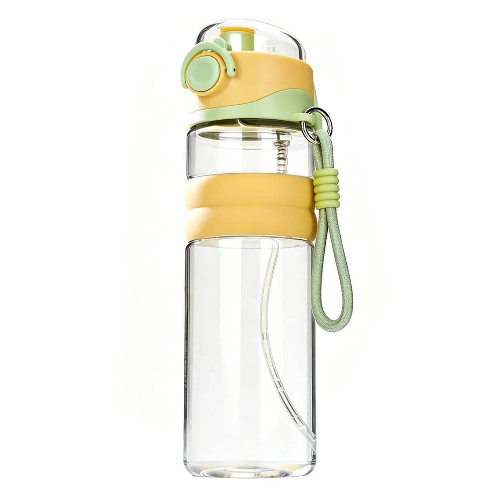 Kids Water Bottle Spray Sports Straw Portable Bottles Outdoor Travel