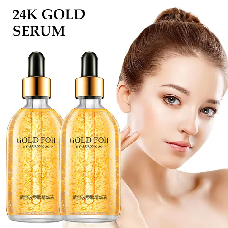 24K Gold Hyaluronic Acid Serum Face Anti-wrinkle Anti-aging