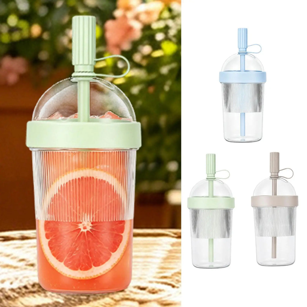17oz Reusable Straw Cup | Coffee, Bubble Tea & Juice Tumbler