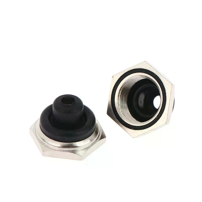 M12 Toggle Switch Waterproof Caps Hex Metal Edge – 5 Pack