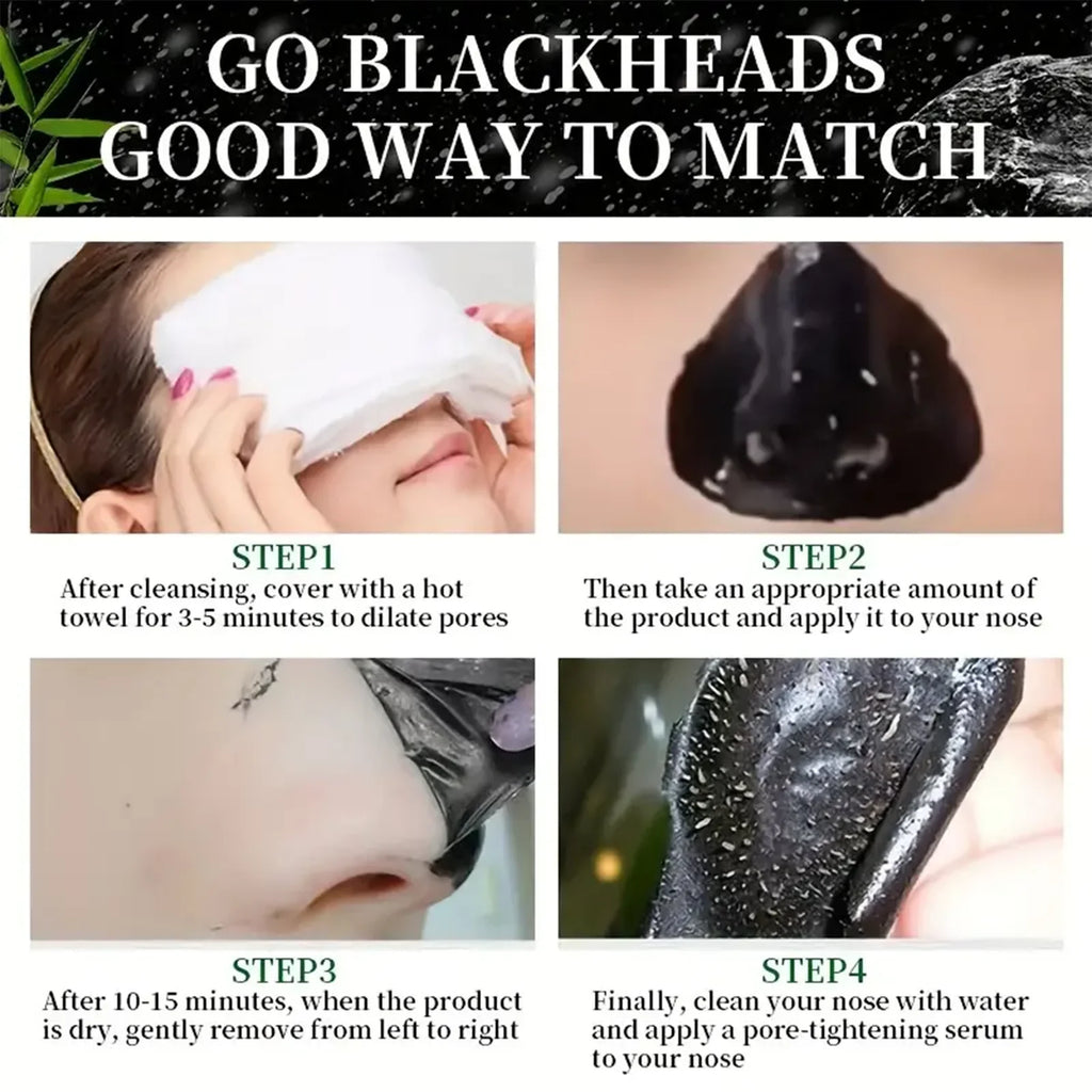 Bamboo Charcoal Peel-Off Mask – Deep Cleansing & Exfoliating