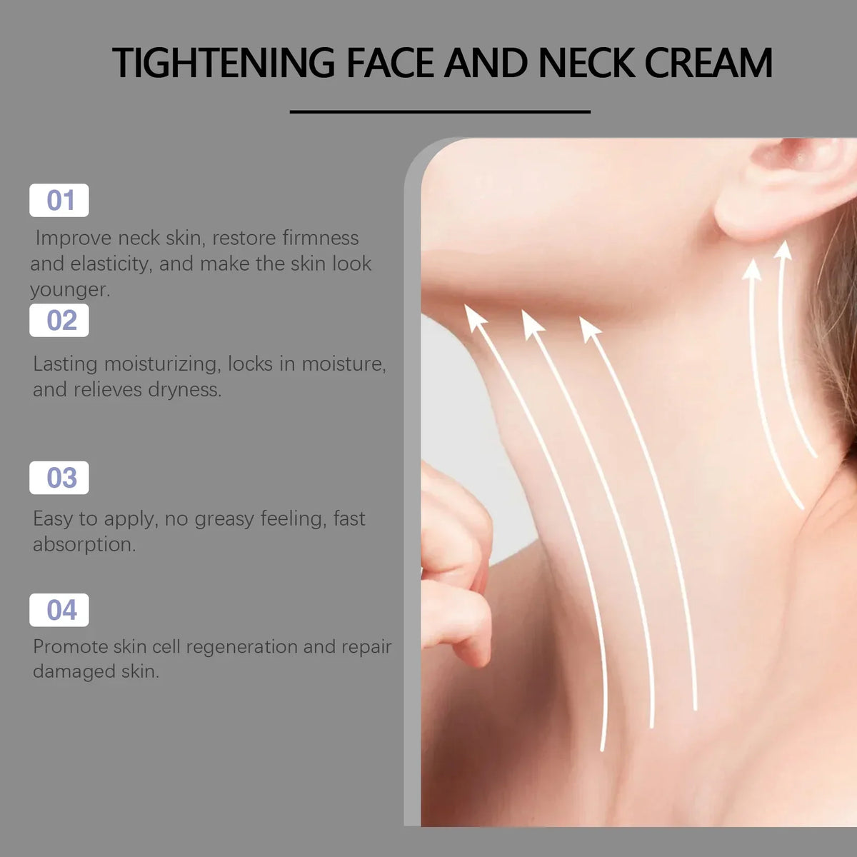 Neck Firming Roll-On Massage Cream | Lifting & Wrinkle-Smoothing