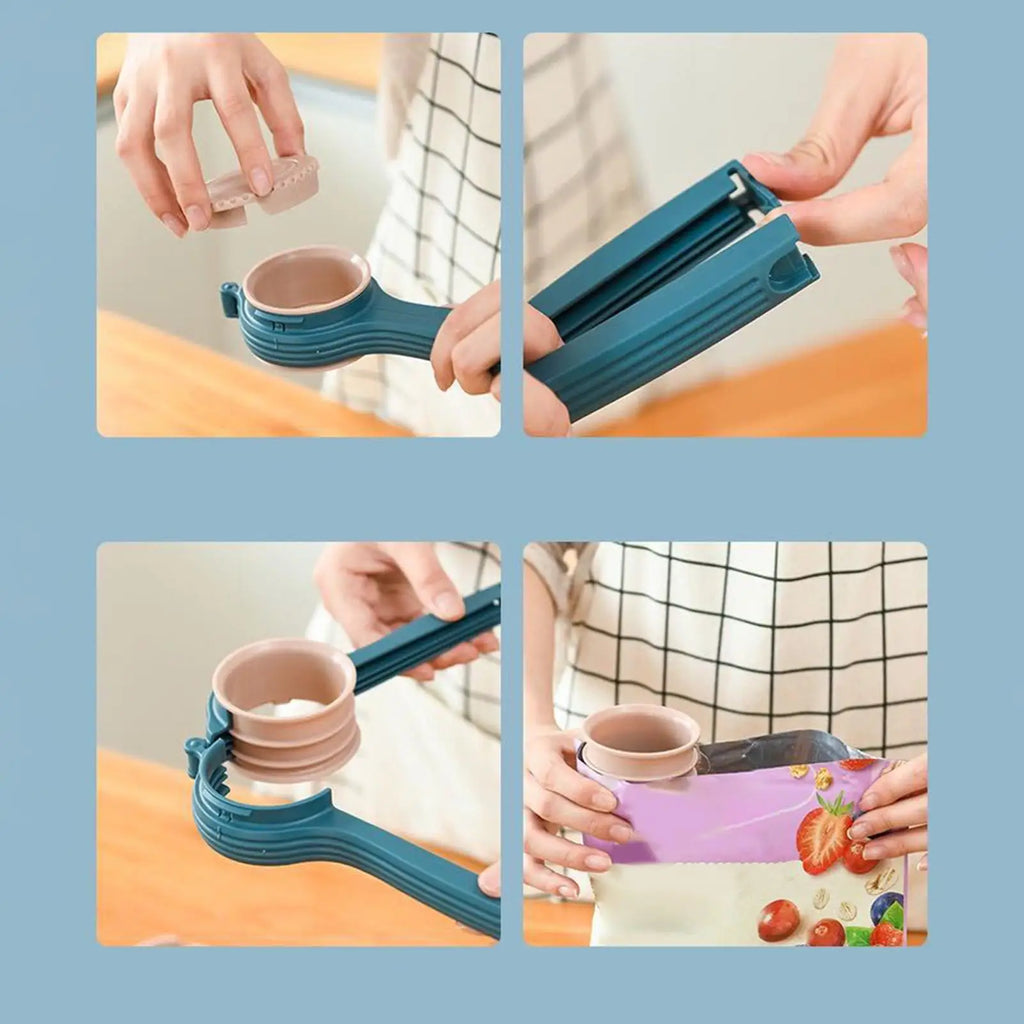 Food Bag Sealing Clips with Pour Spout | Airtight Chip Clips