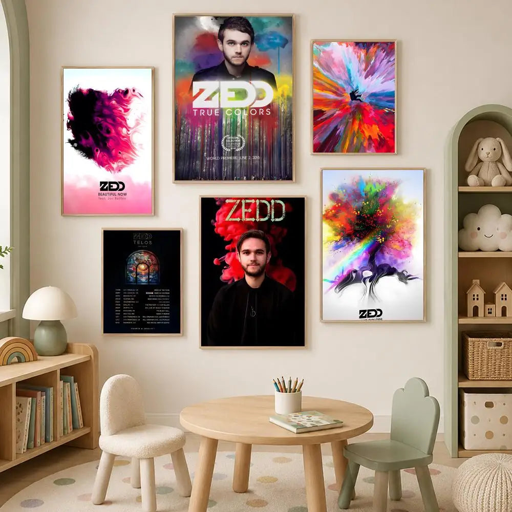Zedd HD PVC Self-Stick Wall Art Poster | Waterproof Music Decor