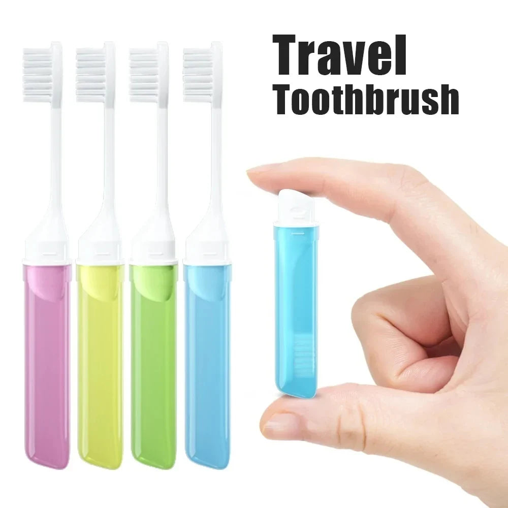 Foldable Travel Toothbrush | Portable Mini Toothbrush for Adults