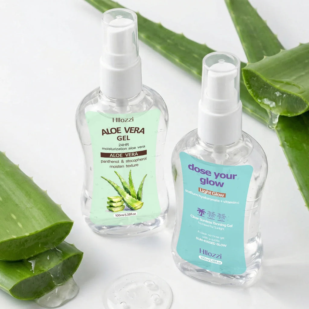Clear Sunless Tanning Gel with Aloe Vera – Light Glow 100ml