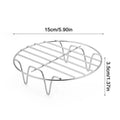 Stainless Steel Round Cooking Rack – Oven & Air Fryer 6/7/8 Inch