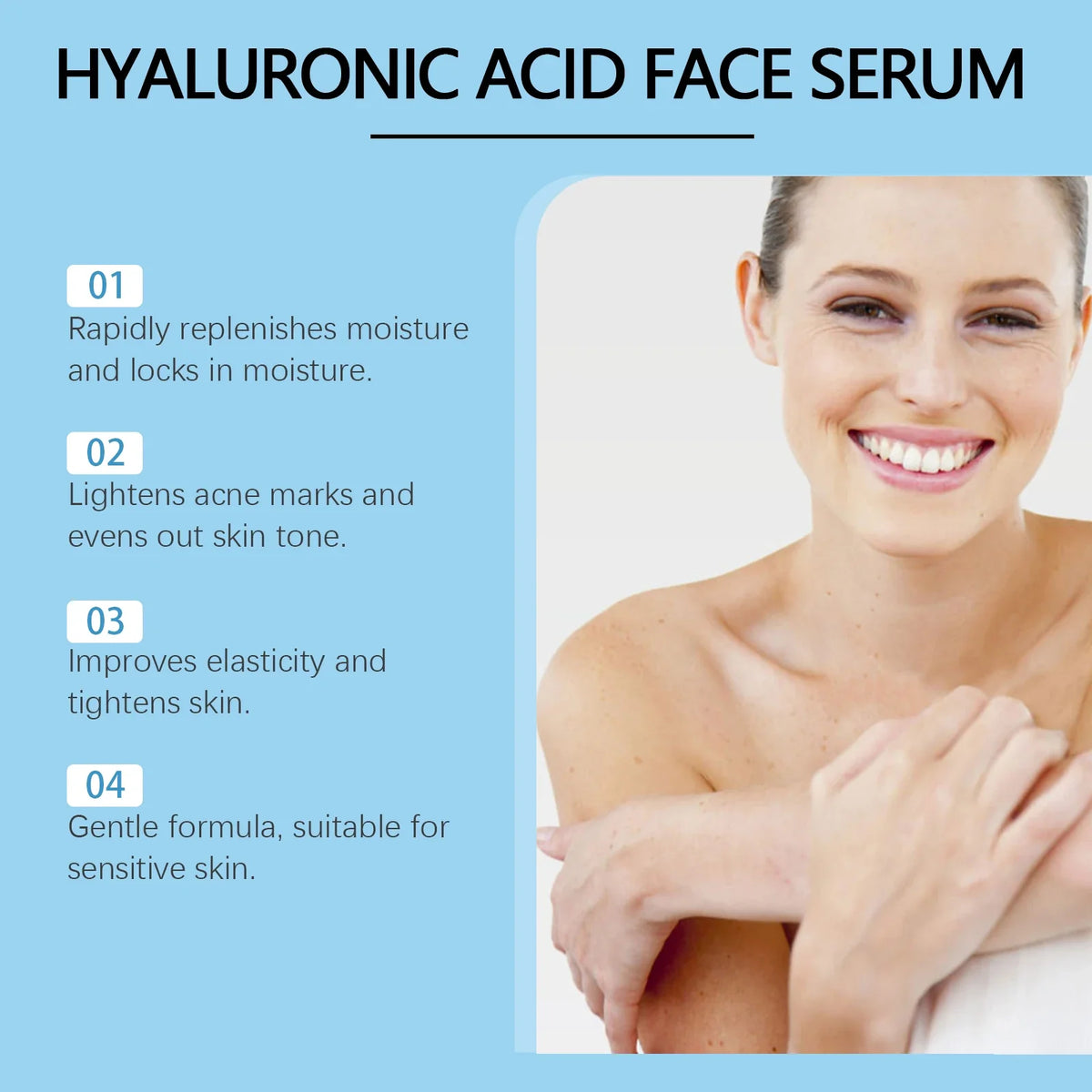 Hyaluronic Acid Face Serum – Hydrating & Pore Minimizing