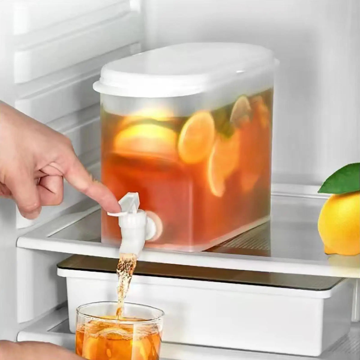Fridge Drink Dispenser Large Capacity Cold Water Kettle Faucet Iced