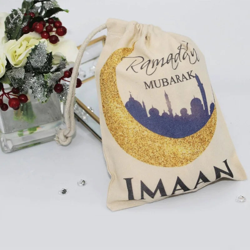 5-Pack Personalised Eid Mubarak Gift Bags | Custom Name Eidi