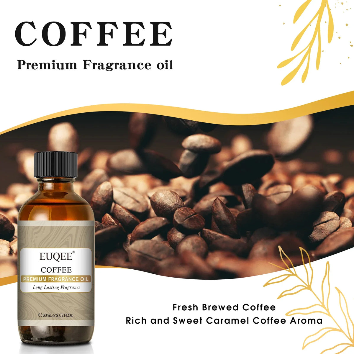 EUQEE 60ml Men's Fragrance Oil – Reed & Car Diffuser Oil