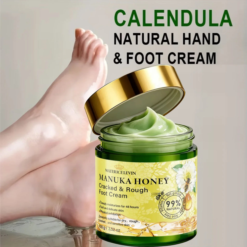 Manuka Honey Foot Cream – Hydrating & Softening Dry Skin