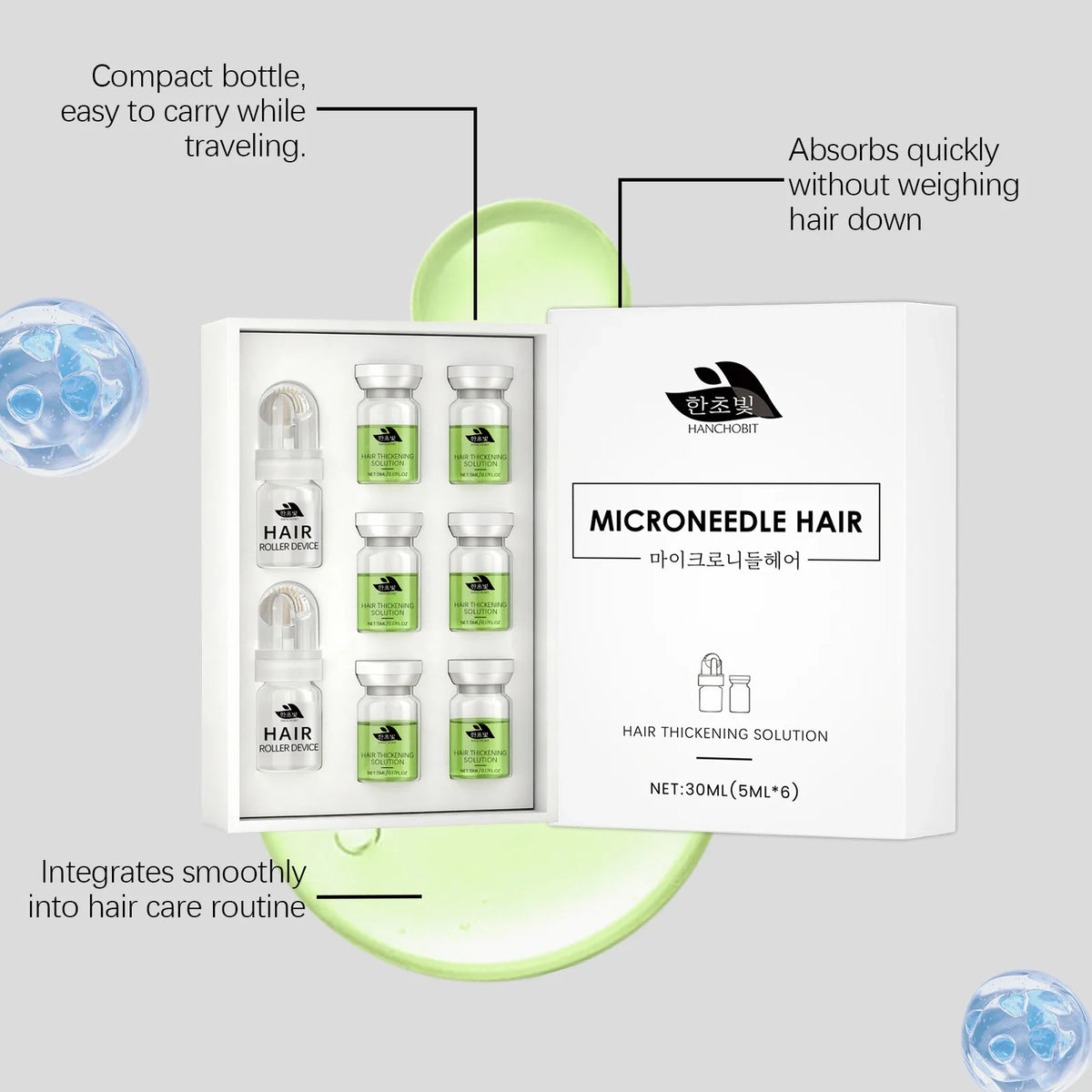 Hair Root Nourishing Roller Serum | Scalp Moisture & Shine
