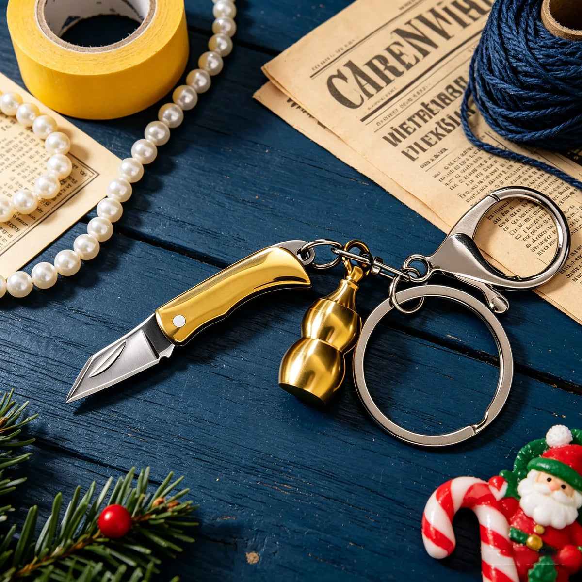 Mini Folding Pocket Knife – Keychain Camping Utility Tool
