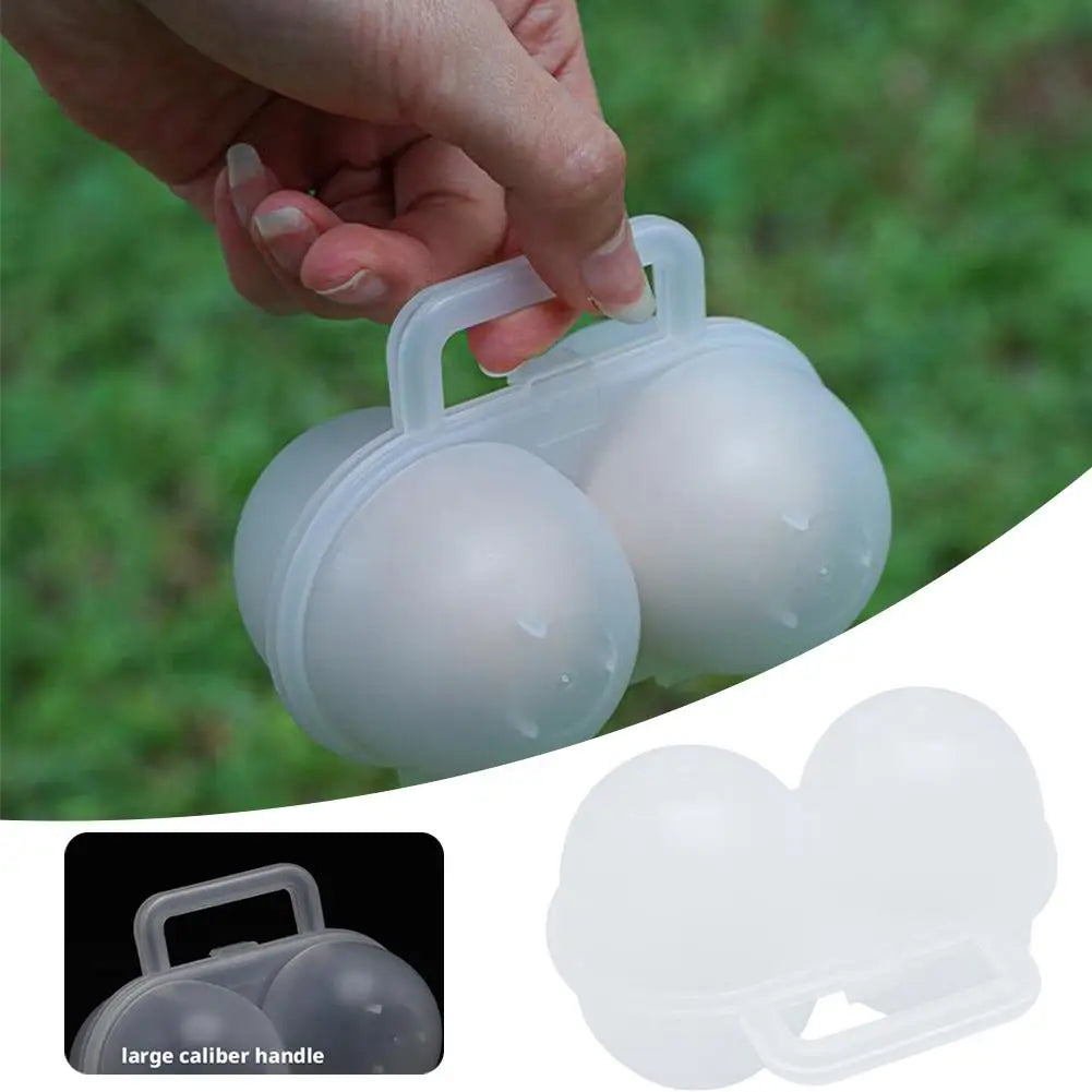 Portable Camping Egg Holder 2-Grid Storage Case – 1/2/3 Pack