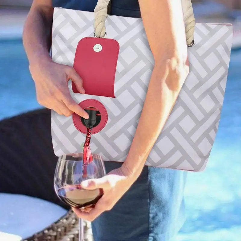 Wine Carrier Bag Travel Handle Insulated Splash-proof Preservation
