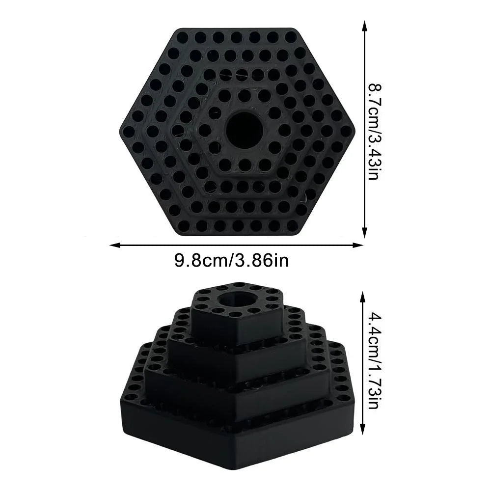 4.8mm Hex Drill Bit Holder & Organizer Stand – Plastic
