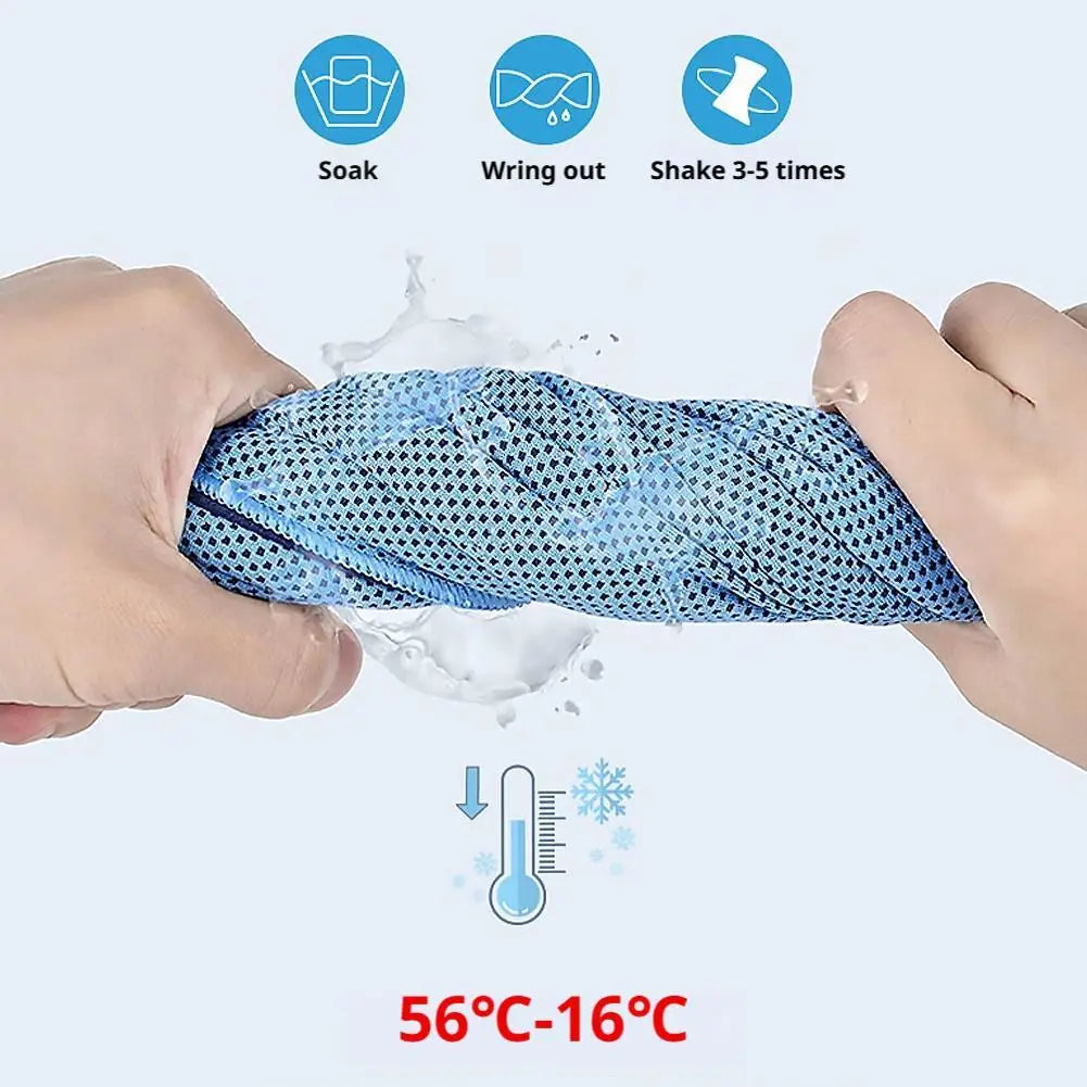 Cooling Towel with Case – Quick-Dry Microfiber Sport Towel