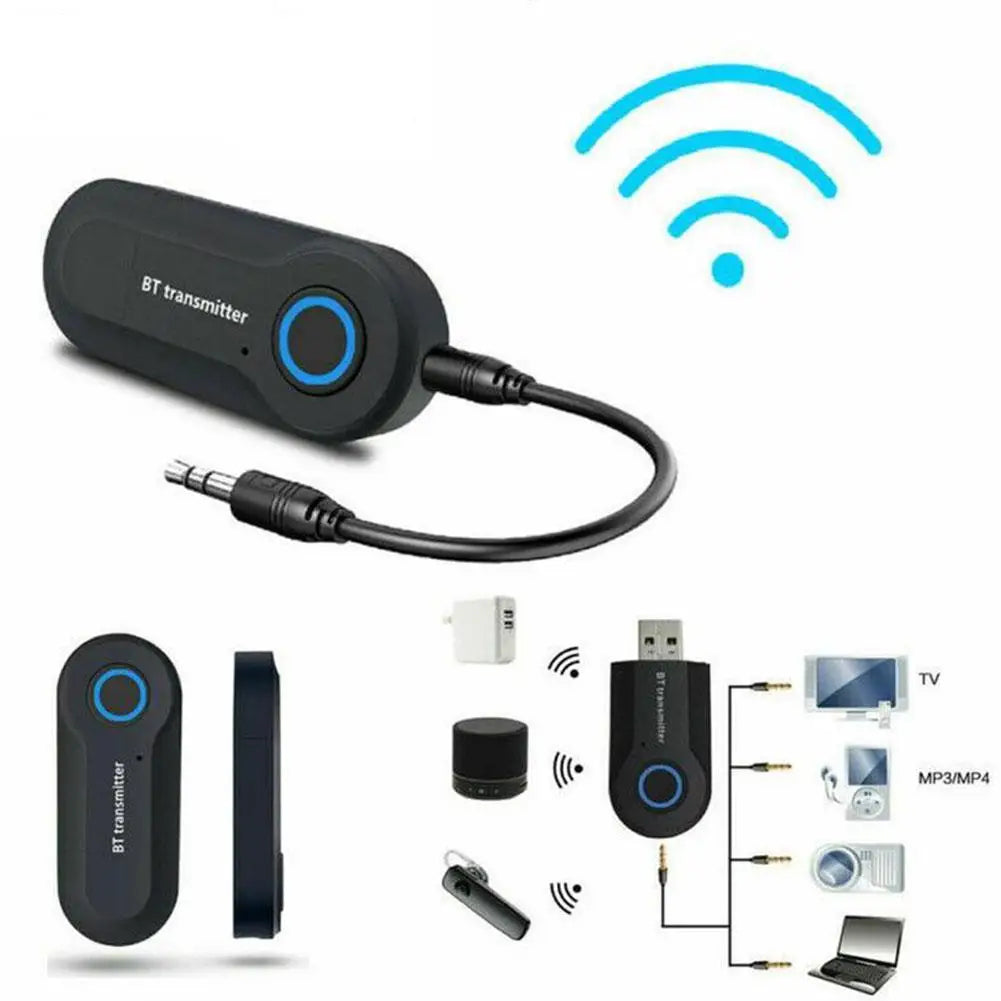 Bluetooth 4.0 Audio Transmitter – 3.5mm Adapter for TV & PC