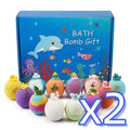 Kids Bath Bombs Set with Surprise Toys – 12 Colorful Spa Balls