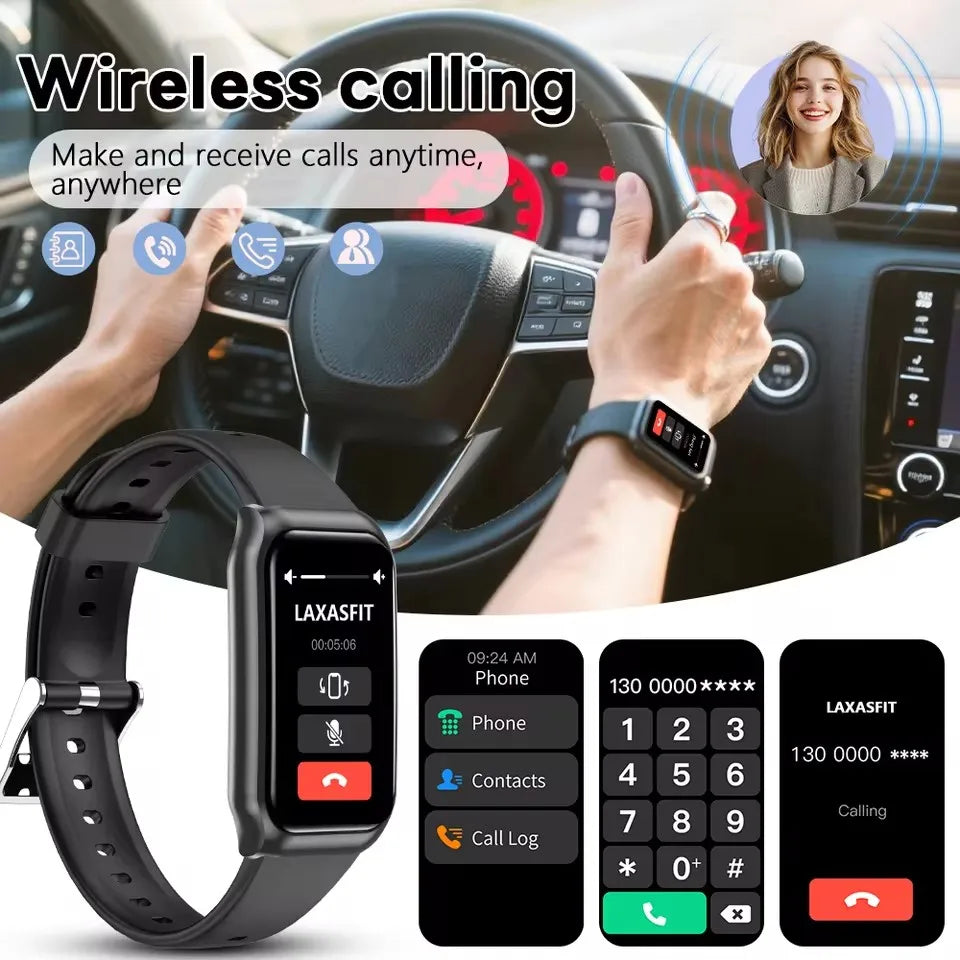 Curved Screen Smart Watch 2026 Health Heart Rate Blood Oxygen