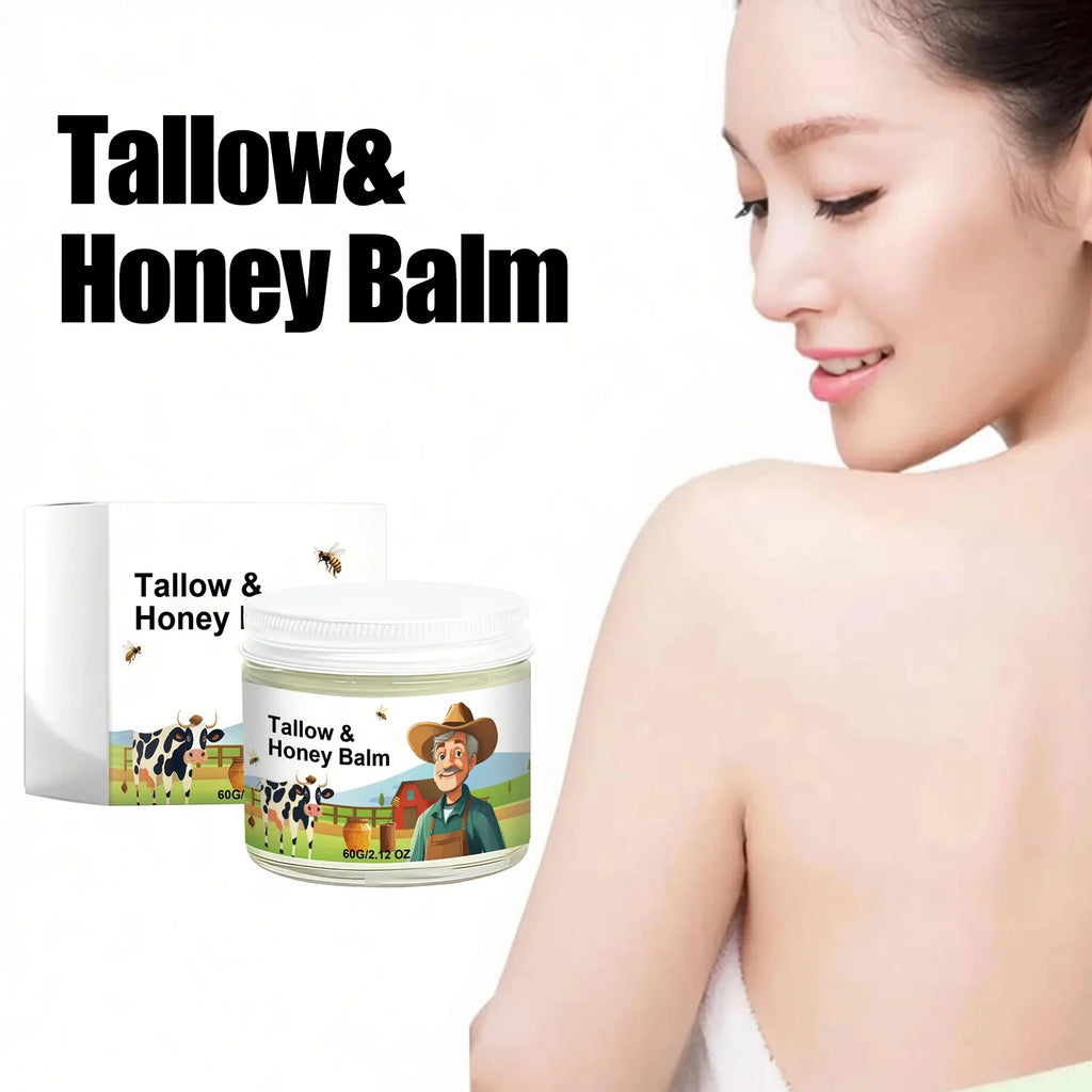 Beef Tallow Honey Face Cream Balm Skin Firming Non Greasy Nourishing