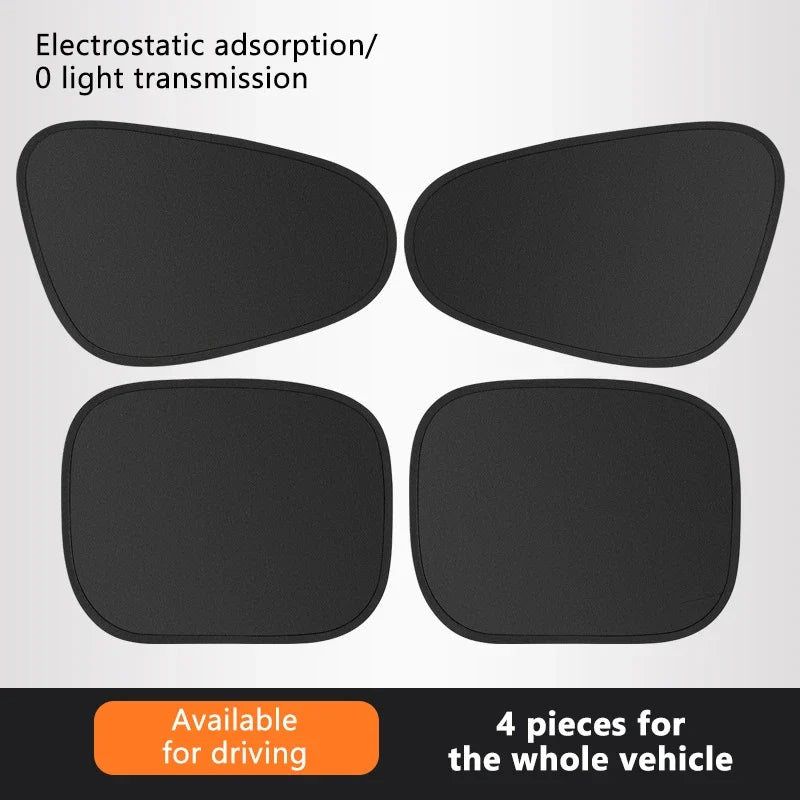 4-Layer Car Side Window Sun Shade | UV Blocker Anti-Glare
