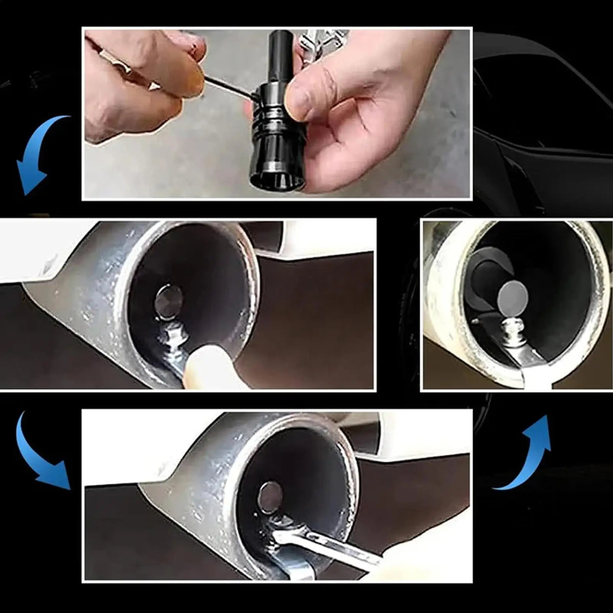 Car Turbo Sound Whistle – Aluminum Exhaust Enhancer S–XL