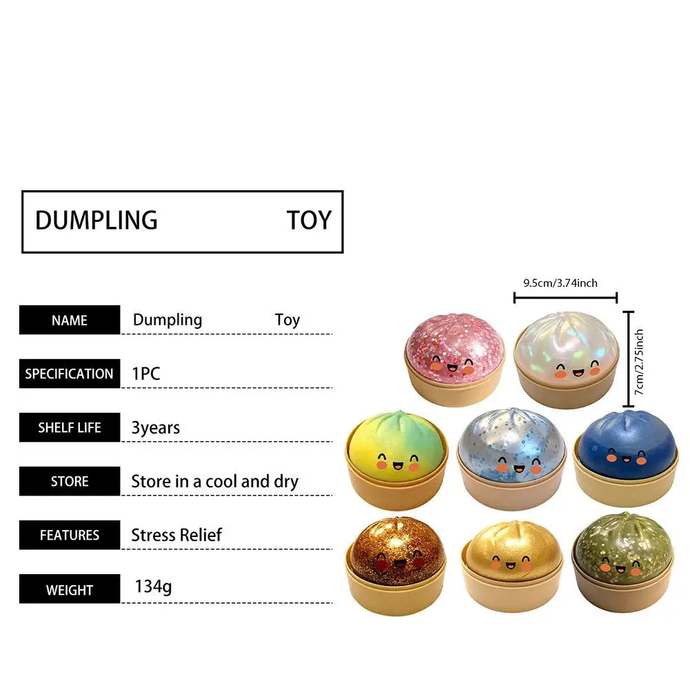Steamed Bun Squishy Toy – Stress Relief Sensory Fidget