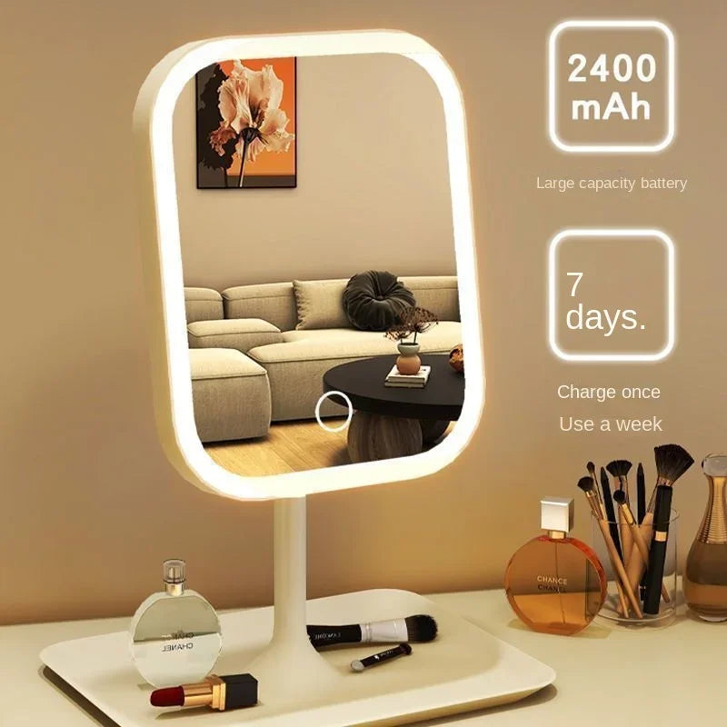 LED Vanity Mirror 3 Color Touch Control | Desktop Makeup Mirror