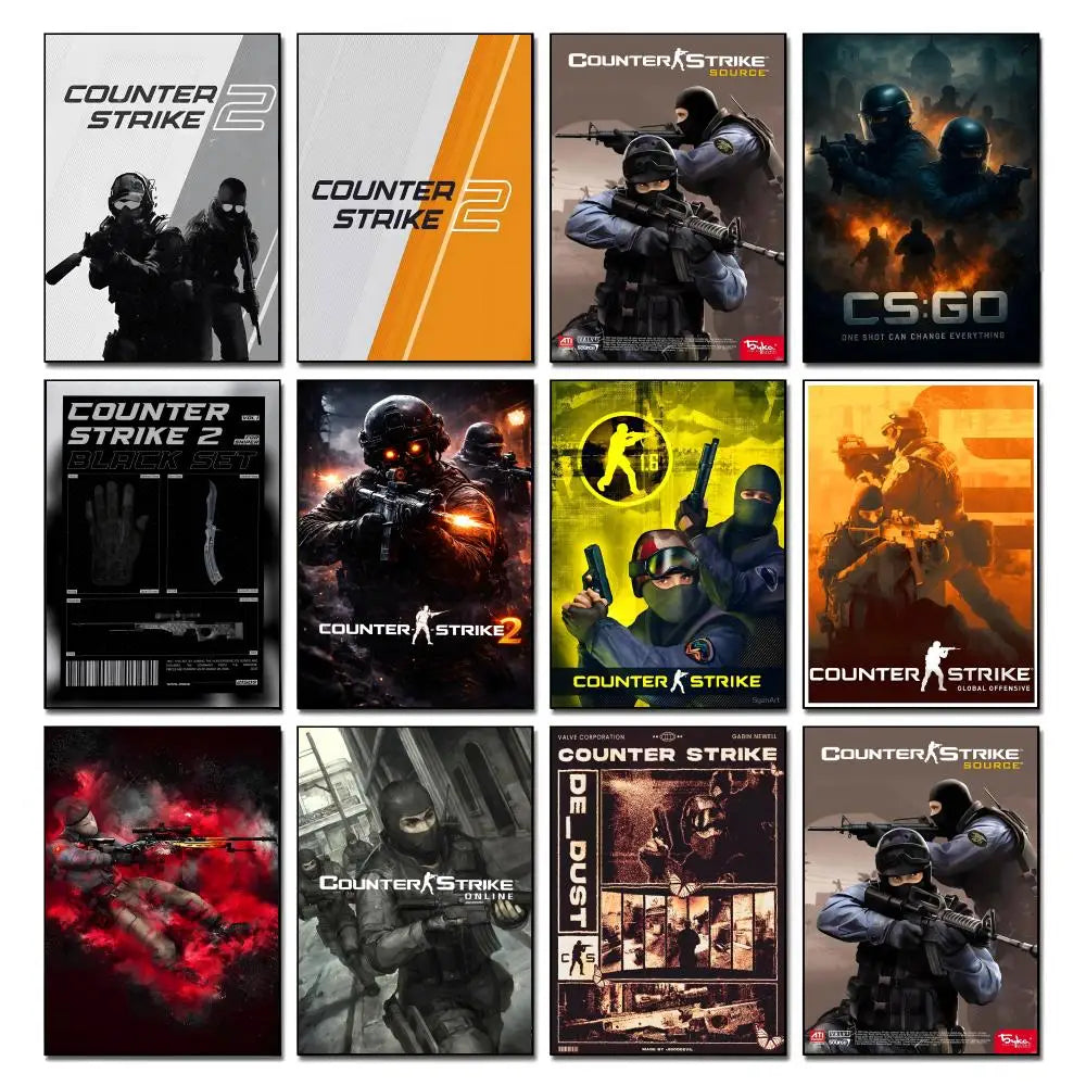 Counter-Strike 2 HD Wall Poster – Waterproof Gaming Decor