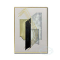 Handmade Abstract Gold Foil Oil Painting on Canvas | Wall Art