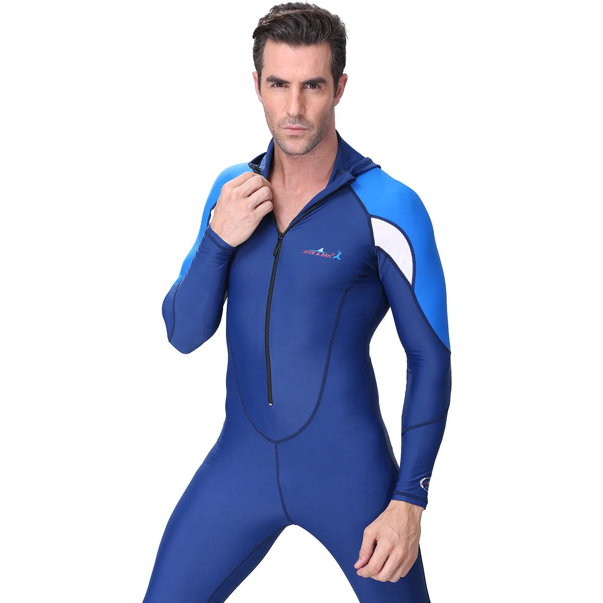 UPF 50+ Hooded Rash Guard Wetsuit | One-Piece Long Sleeve Swimsuit