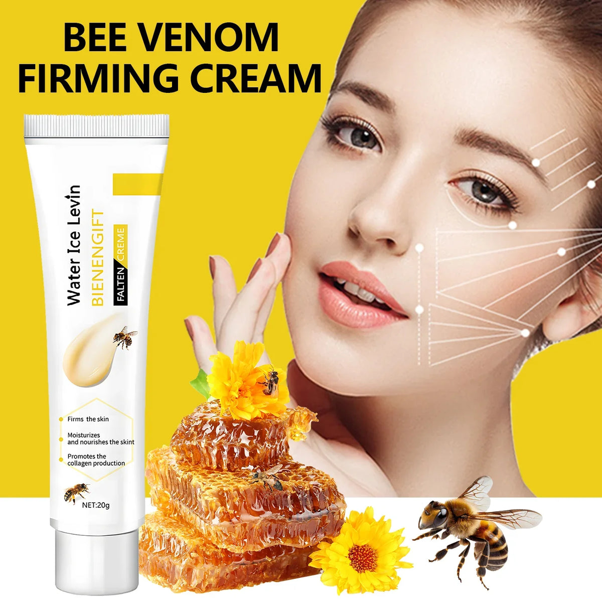 Bee Venom Face & Neck Firming Cream – Lift & Tighten Skin