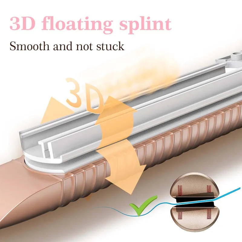 2-in-1 Ceramic Hair Straightener & Curler with LCD | 120–230°C