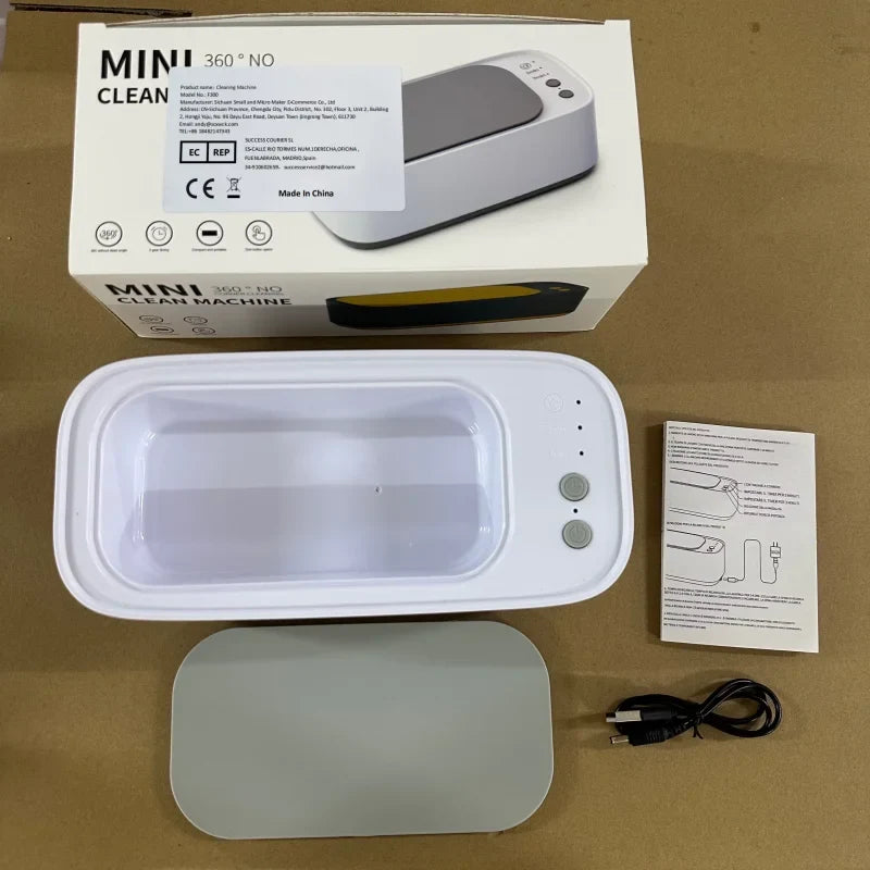 HOMEFISH Mini Ultrasonic Cleaner – Jewelry, Glasses & More
