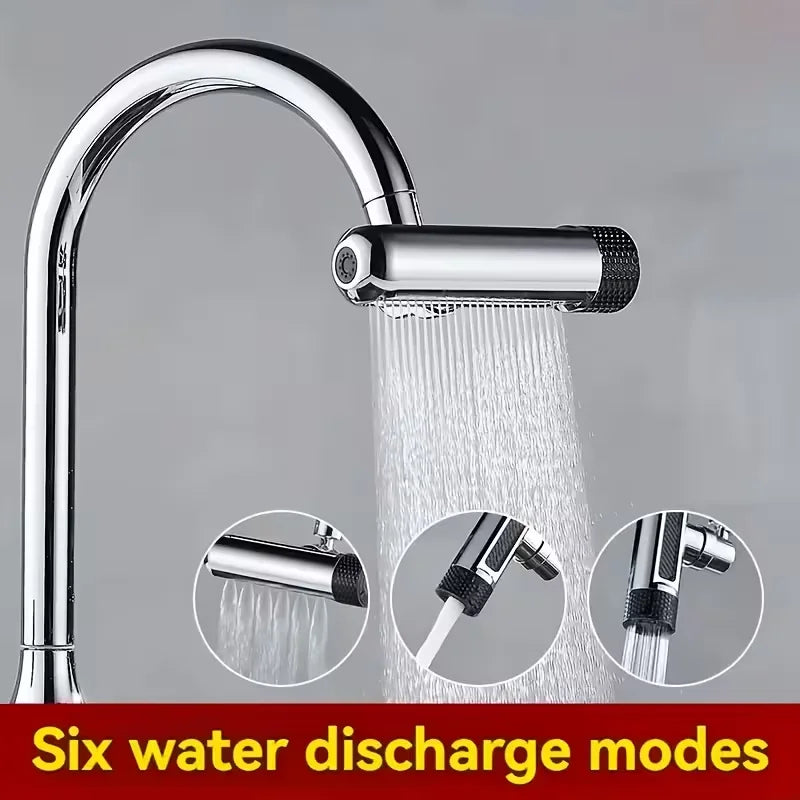 RV Kitchen & Bathroom Faucet | 3-Mode Rotatable Single Handle