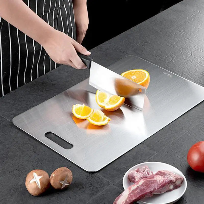Cutting Board Double-sided Metal Easy Grip Baking Countertop Kitchen