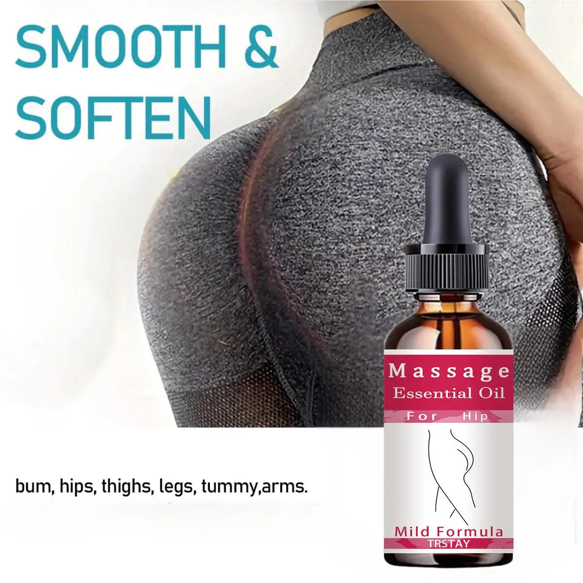 TRSTAY Hip Lift Firming Massage Cream with Essential Oils
