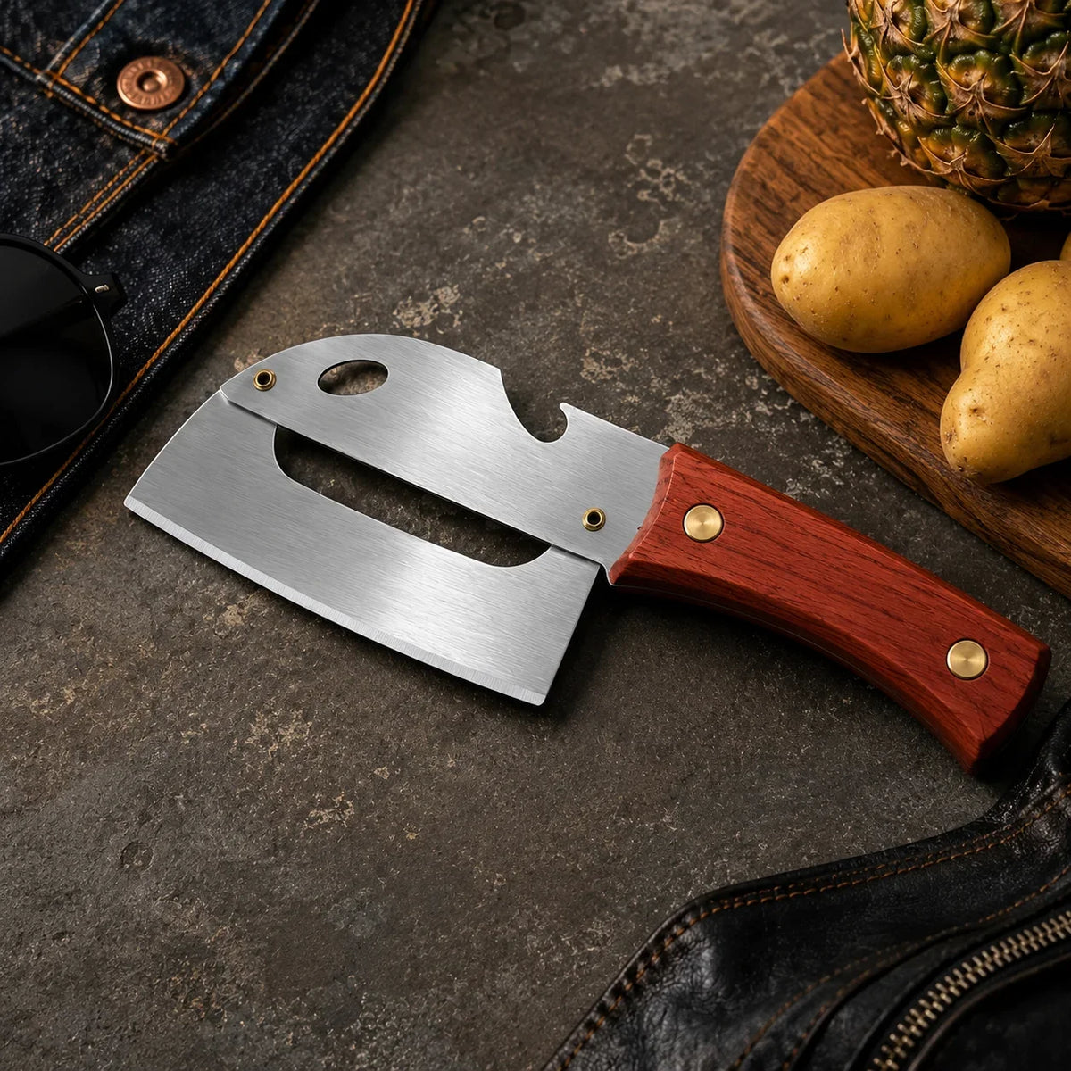 Stainless Steel Pineapple Peeler Knife | Fruit & Veggie Tool