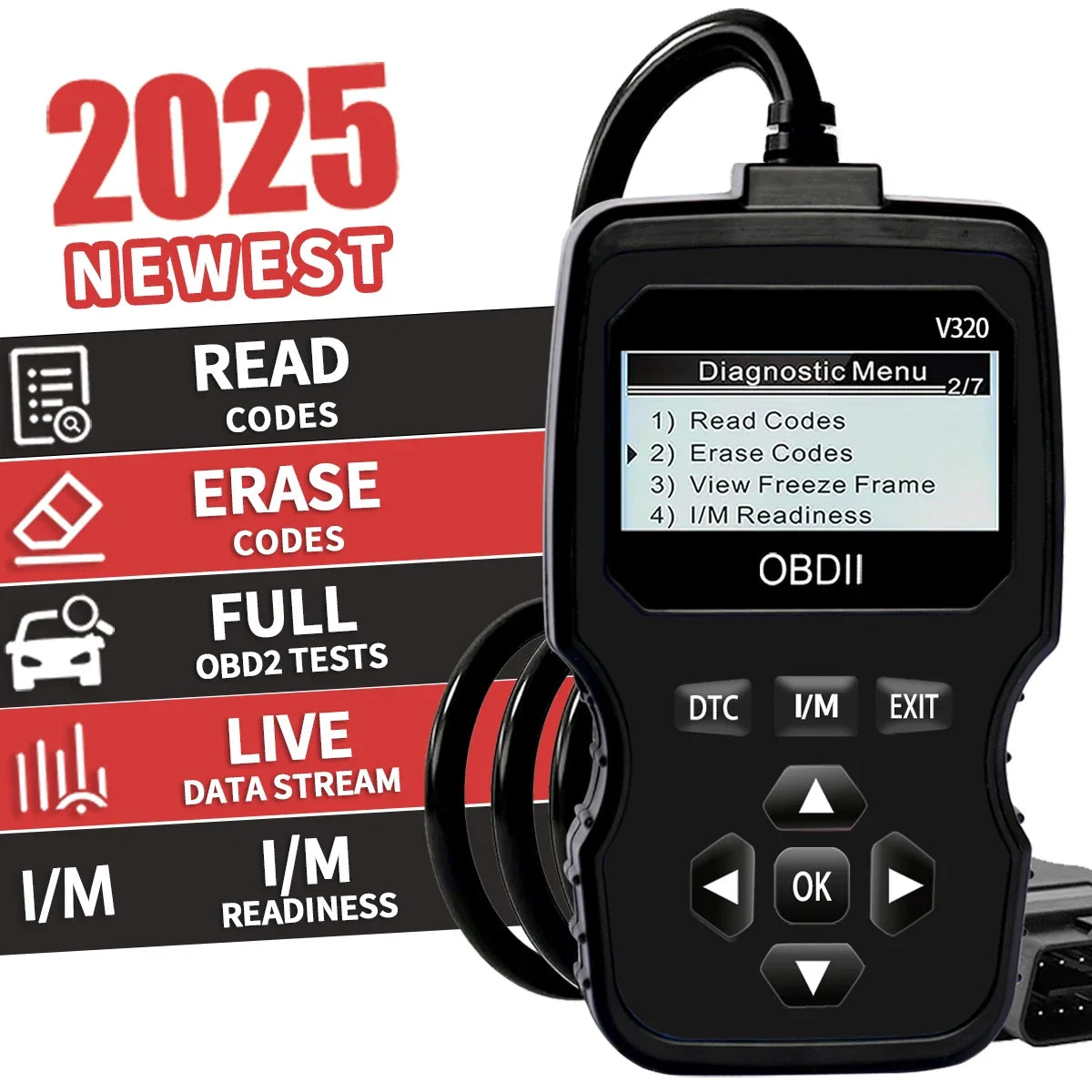 OBD2 Scanner – Engine Fault Code Reader & Real-Time Data