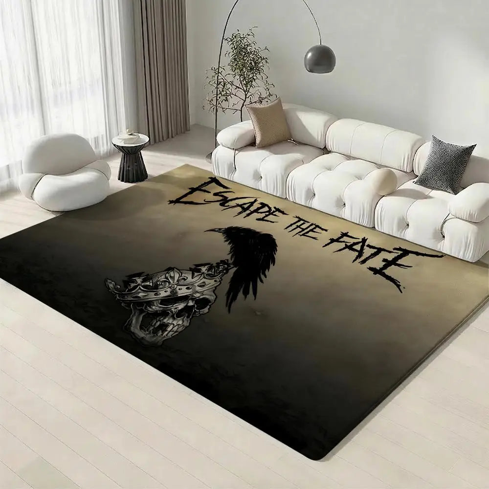 Escape the Fate Flannel Floor Mat – Non-Slip Soft Indoor Rug