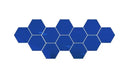 12-Pc 3D Hexagon Acrylic Mirror Wall Stickers | Gold & Silver