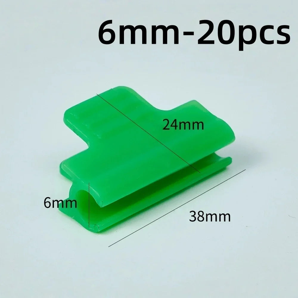 20-Pack 6mm Greenhouse Film Clips – Windproof Shade Net Clamps
