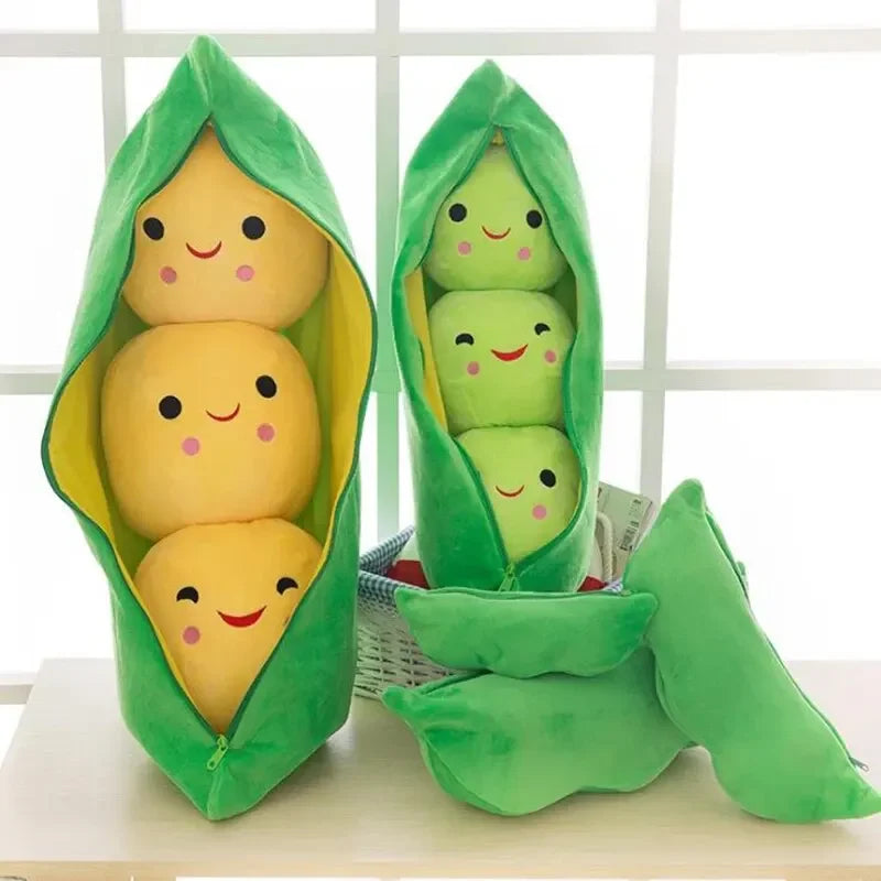 Cute Children's Baby Plush Peas Filled Plant Doll Toy Children Kawaii