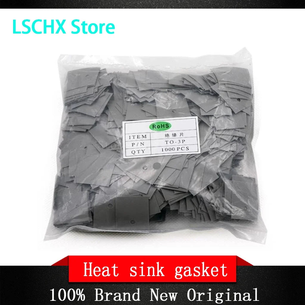 1000pcs TO-220 TO-3P Silicone Heat Sink Insulator Gasket & Cap
