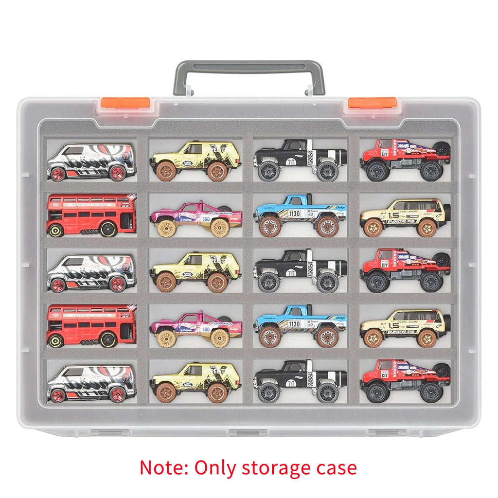 1/64 Diecast Car Display Case | 32 Foam Slots, Wall-Mount