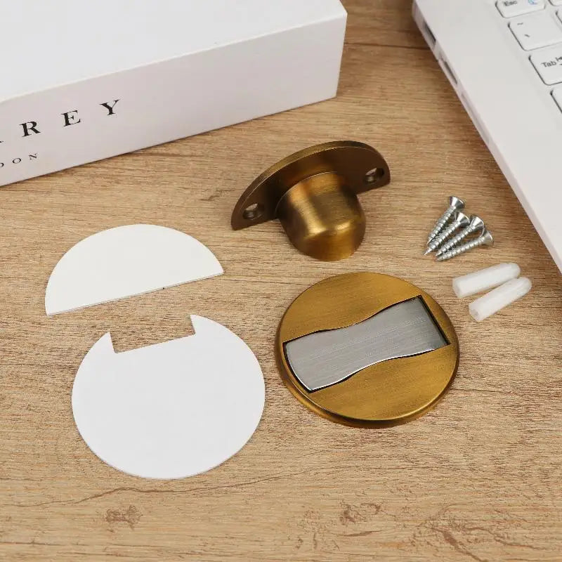 Strong Magnetic Door Stop Invisible Punch Easy Install Bedroom